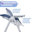 Chicco Polly Easy etetőszék, 4 kerékkel, dupla tálcával, állítható üléssel, Pinguin