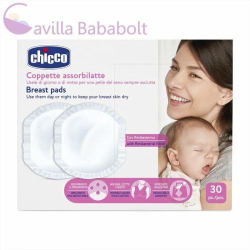 CHICCO Antibakteriális melltartóbetét abszorbenssel 30db (eldobható)