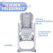 Chicco Polly 2 Start dönthető etetőszék 4-kerekű, Happy Silver