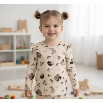 Nyuszis bordázott felső , Méret 114-es (4-5 év)