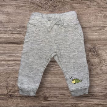 Dinos szürke pamut nadrág,  Méret 62-es (2-4hó)