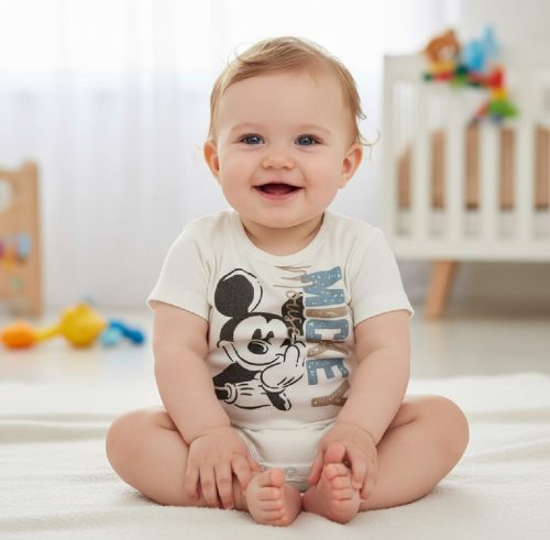 Disney Baby pamut rövid ujjú body, kombidressz, Méret 62-es (2-4 hó)