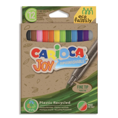 Eco Family Joy 12db-os színes filctoll szett - Carioca