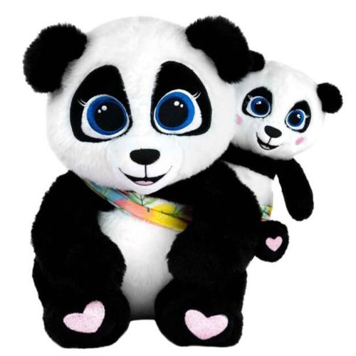 HuggyLuv Panda Mama & BaoBao interaktív plüss