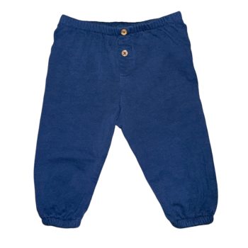 Marks & Spencer kék pamut nadrág, Méret 68-as (3-6 hó)