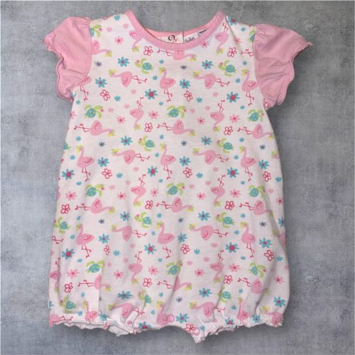 Flamingós pamut napozó , Méret 74-es (9-12 hó)