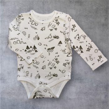 Organikus pamut body, kombidressz , Méret-68-as (3-6 hó)