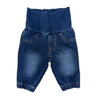   Benetton pamut-farmer gumis derekú nadrág,  Méret 62-es (2-4 hó)