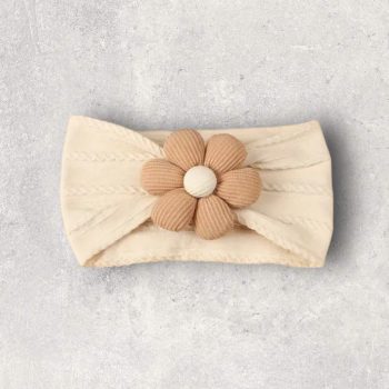 Puha fejpánt babáknak, kislányoknak, bézs