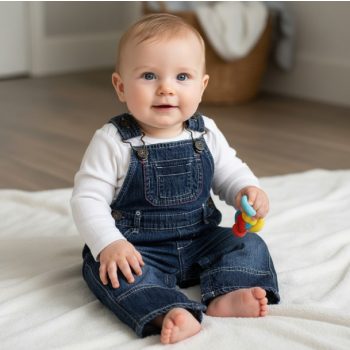 Farmer-pamut kertész nadrág, Méret 68-as (3-6 hó)