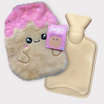 Vizes melegítő palack, plüss huzattal