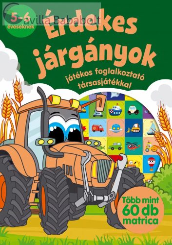 Érdekes járgányok - játékos foglalkoztató társasjátékkal