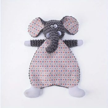   Szürke elefánt szundikendő, nyálkendő, alvókendő, rongyi 32x24 cm