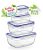 Ételtároló szett 4 részes 0,4+0,8+1,4+2,3L szilikonos