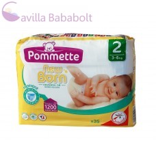 Pommette, New Born (Labell) pelenka (2-es)(3 - 6 kg) (35 db/cs) 