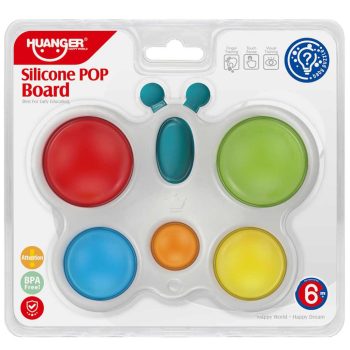   Happy World Pop it! Nyugtató pillangó pajti készségfejlesztő bébijáték