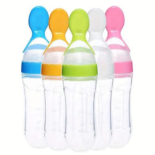 Kanalas végű cumisüveg 90ml, kék