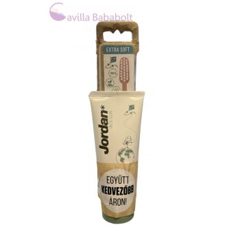   Jordan Green Clean Soft Fogkefe + Jordan Green Clean Cavity Protect Fogkrém, lányos szín