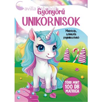   GYÖNYÖRŰ UNIKORNISOK- MATRICÁS, SZÍNEZŐS FOGLALKOZTATÓ