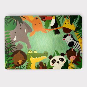   Asztali műanyag alátét étkezéshez, gyurmázáshoz, festéshez 65x45 cm, szafari 