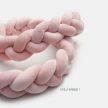 Fonott rácsvédő kiságyba 200 cm - rózsaszín