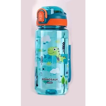   Kulacs lepattintható tetővel, csepegésmentes záródás, 600 ml, dino