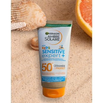   GARNIER AMBRE SOLAIRE KIDS ADVANCED SENSITIVE HYPOALLERGENIC MILK SPF50+ - VÍZÁLLÓ NAPTEJ - 175 ml