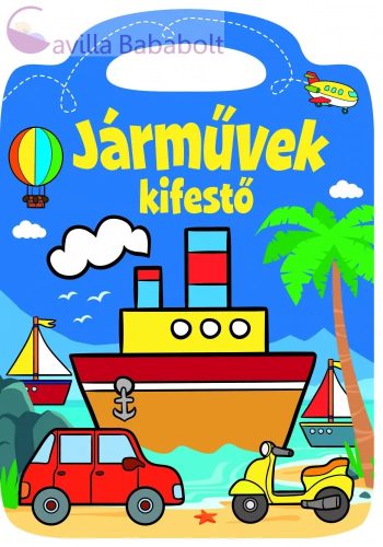 Járművek - kifestő