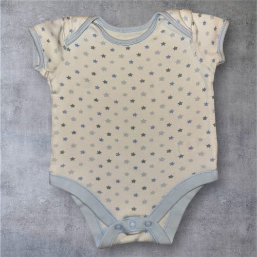 George csillagos rövid ujjú body, kombidressz , Méret- 68-as (3-6 hó)