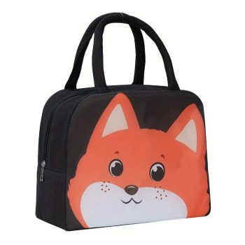   Hordozható, vízálló ételtároló táska , alumínium fólia bélésű, róka