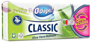 Ooops! papírzsebkendő Classic 3 rétegű 90 db Aloe Vera Open & Close