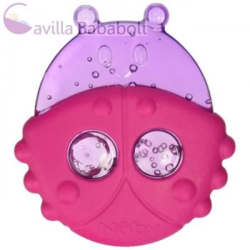 NUBY Hűsítő szúnyog katica géllel 2 az 1-ben, 3m+