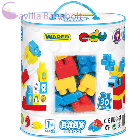 Baby Blocks Építőjáték szett 30db-os - Wader 