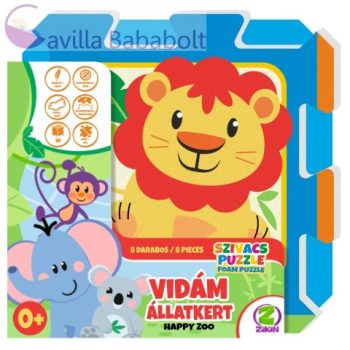 Happy Zoo - Vidám Állatkert szivacs puzzle