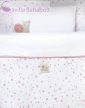 Jané BabySide szülői ágyhoz csatlakoztatható kiságy ágyneművel, rose-grey