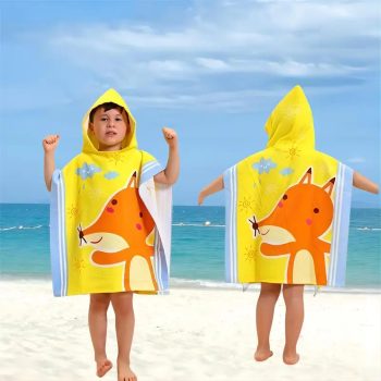   Mikroszálas kapucnis strandtörölköző, fürdőköpeny, fürdőlepedő