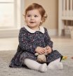 Jojo Maman Bébé  mintás pamut ruha, Méret 92-es (18-24 hó)