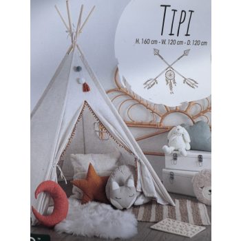 WABI gyereksátor, 120x120x160 cm - natúr-homok