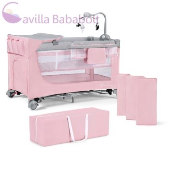   KINDERKRAFT SELECT Utazóágy Leody kiegészítők Leody Pink