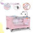 KINDERKRAFT SELECT Utazóágy Leody kiegészítők Leody Pink