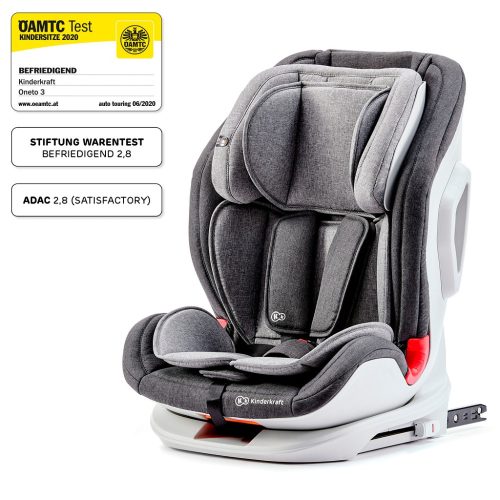 KINDERKRAFT Autósülés Oneto3 Isofix Black ,9-36 kg