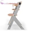 KINDERKRAFT SELECT Etetőszék Enock Grey wooden