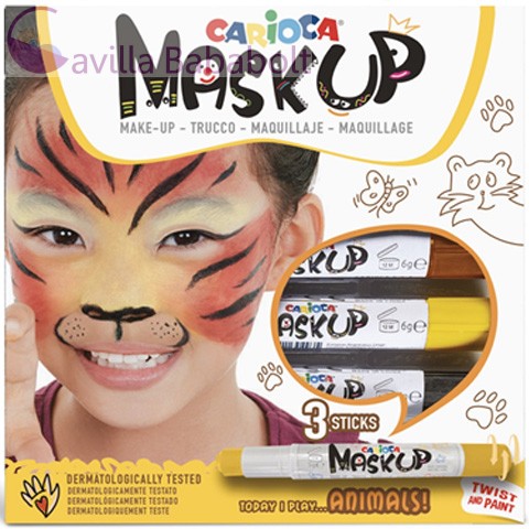 Carioca Maskup Tigris arcfestő szett 3 színnel