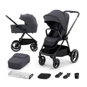   KINDERKRAFT SELECT Kombinált babakocsi Nea 2in1 Deep Grey, Premium
