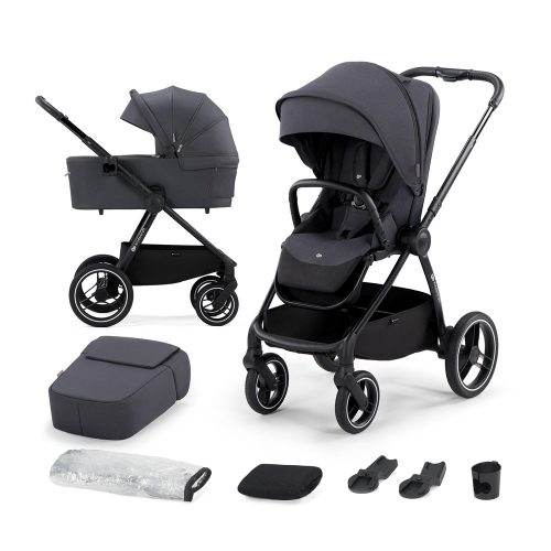 KINDERKRAFT SELECT Kombinált babakocsi Nea 2in1 Deep Grey, Premium