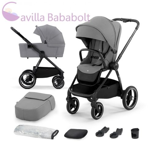 KINDERKRAFT SELECT Kombinált babakocsi Nea 2in1 Platinum Grey, Premium