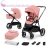KINDERKRAFT SELECT Babakocsi kombinált Nea 2in1 Ash Pink, Premium