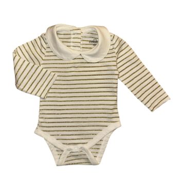 Galléros hosszú ujjú body , Méret 62-es ( 3- 6 hó)