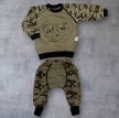 Khaki terep mintás pamut együttes,  Méret 74-es (6-12 hó)