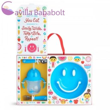 Munchkin Be Happy étkészlet - kék